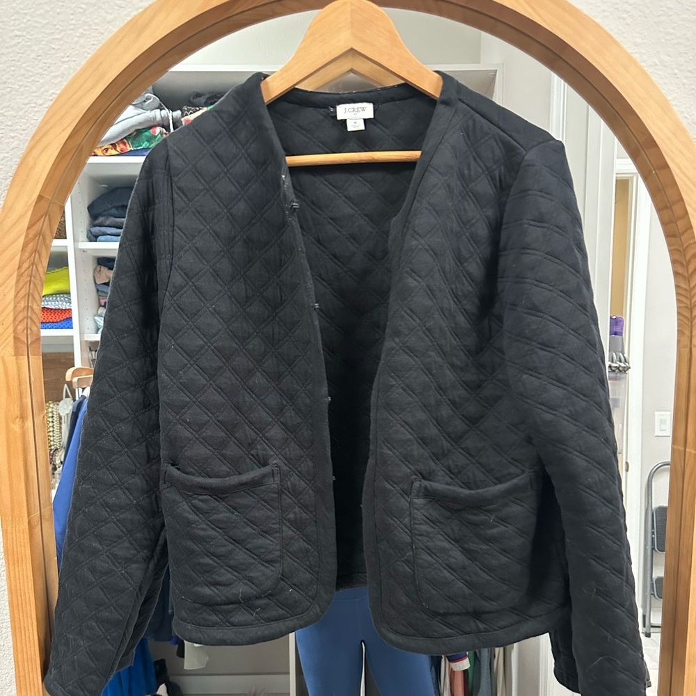 J Crew Factory Black Quilted Women's Jacket